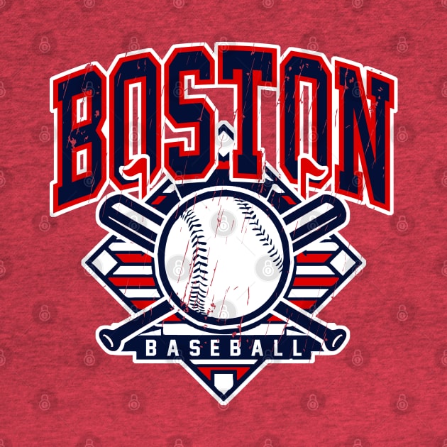 Vintage Boston Baseball by funandgames